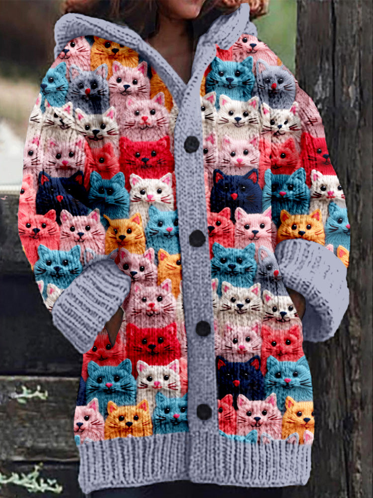 Cardigan douillet Autumn Cats