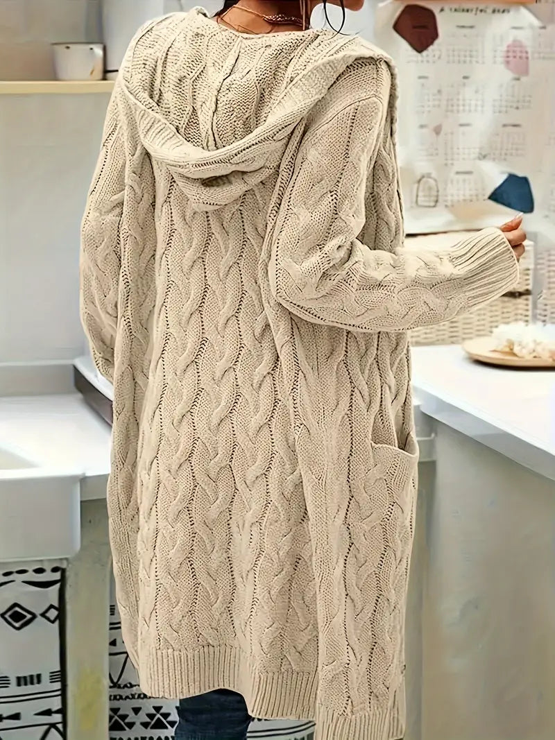 Maya - Cardigan en maille torsadée