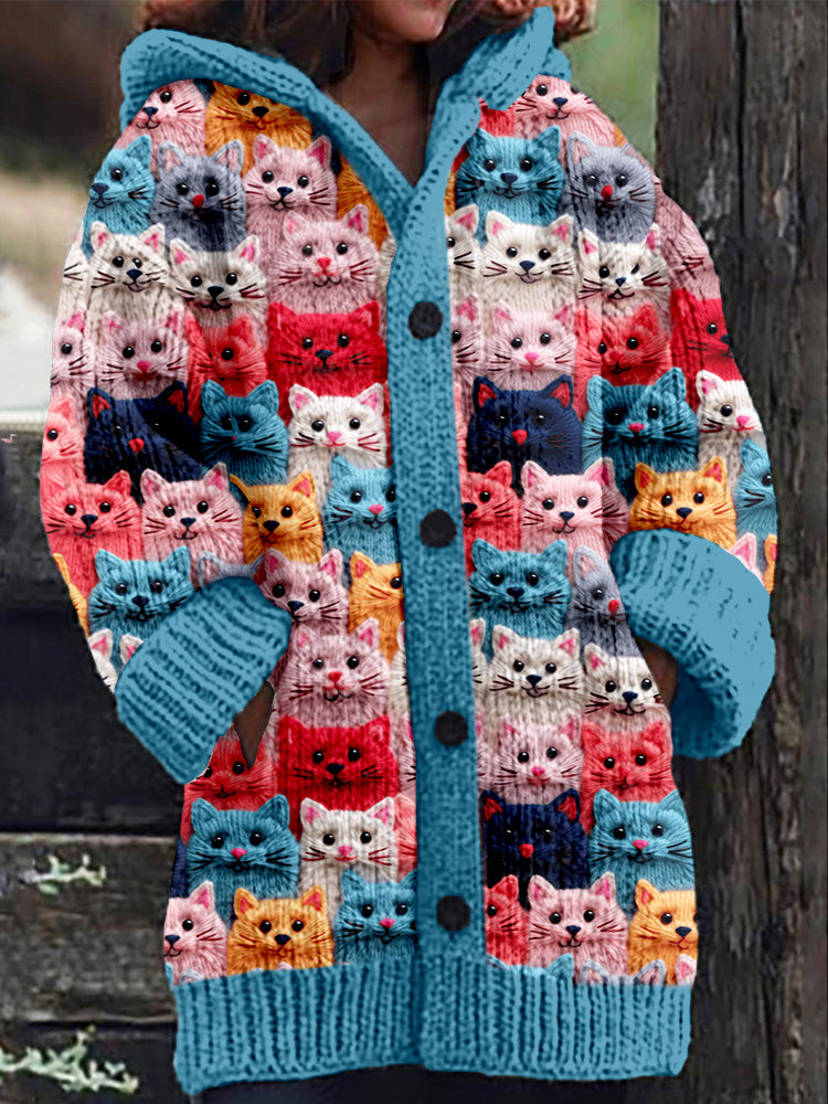 Cardigan douillet Autumn Cats