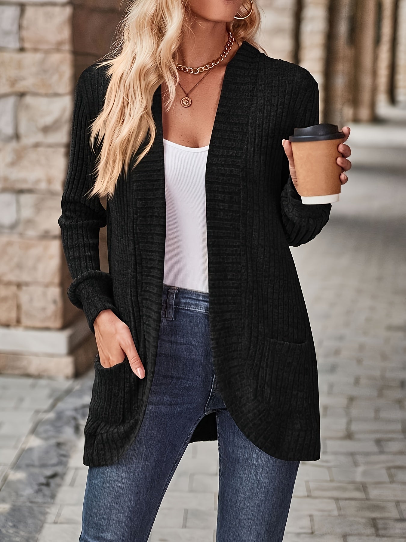 Eliane - Cardigan en tricot douillet