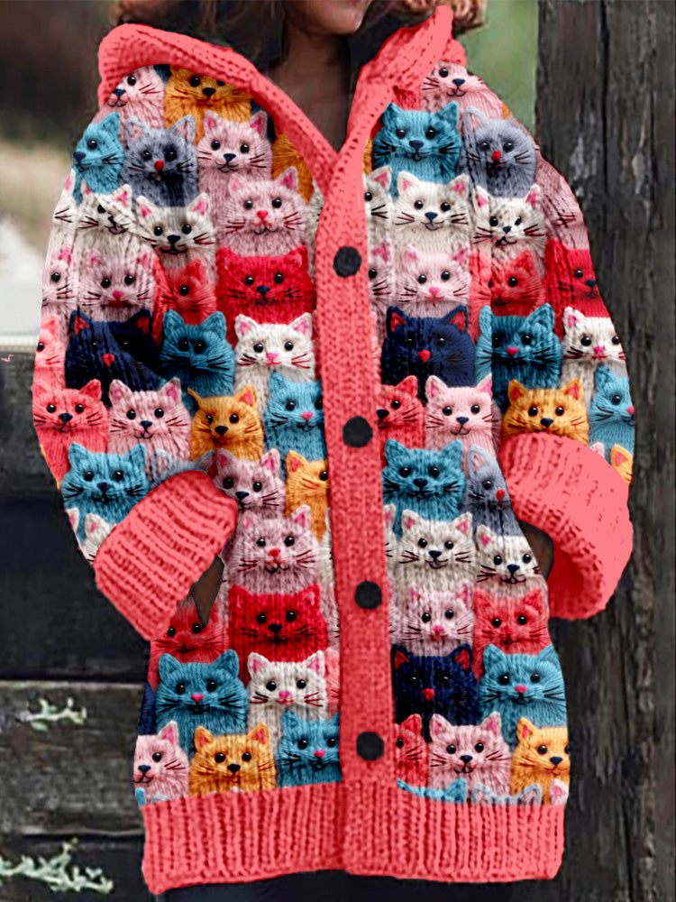 Cardigan douillet Autumn Cats