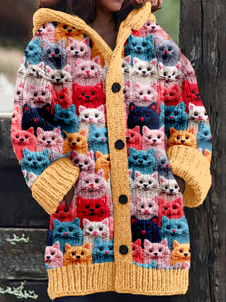 Cardigan douillet Autumn Cats