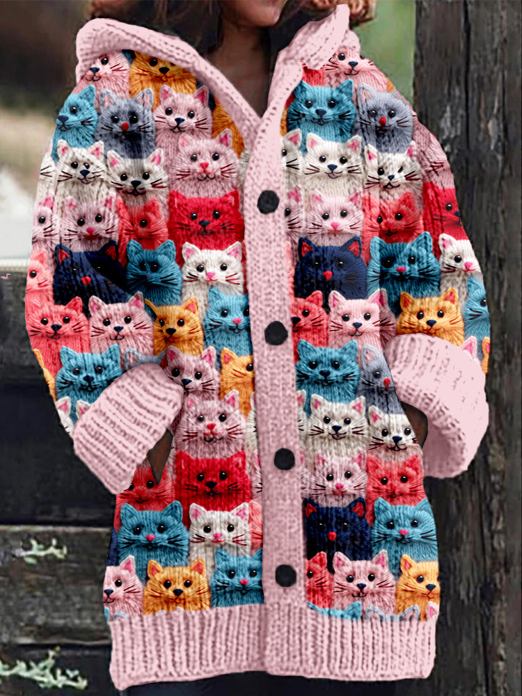 Cardigan douillet Autumn Cats