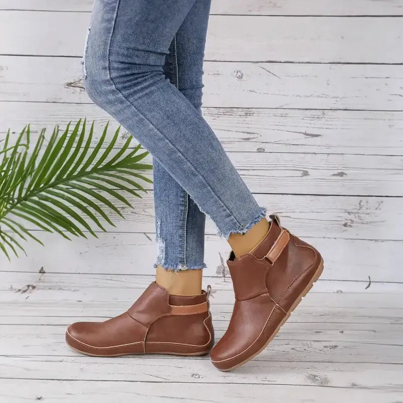 Evelyne - Bottes orthopédiques en cuir